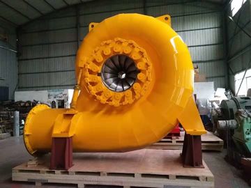 품질  Francis Type 500kw Water Turbine Generator In Hydro Power Plant Yellow Color 공장