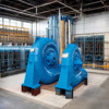 스테인리스 스틸 수평 프랜시스 터빈 발전기 자동 제어 6.3kV 전원 공급