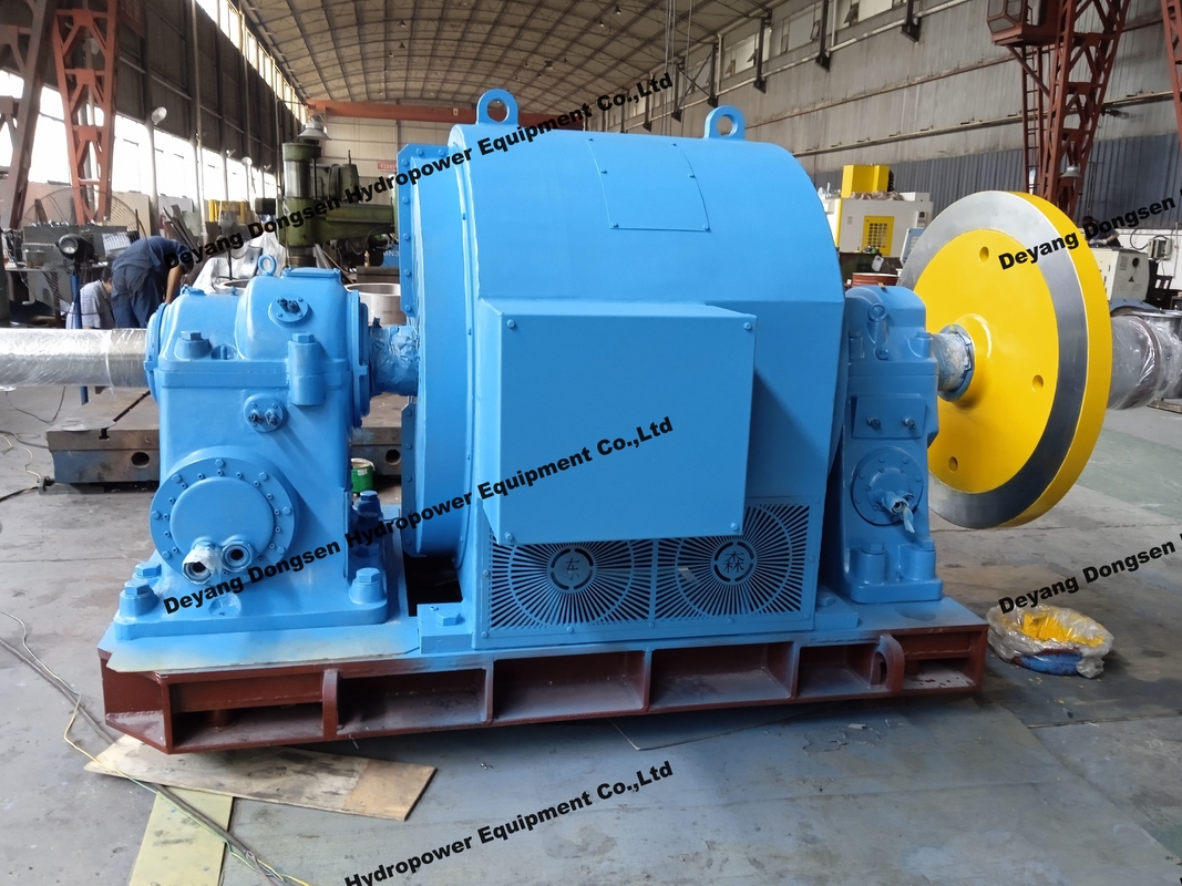 스테인리스 스틸 수평 프랜시스 터빈 발전기 자동 제어 6.3kV 전원 공급