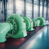 스테인리스 스틸 수평 프랜시스 터빈 발전기 자동 제어 6.3kV 전원 공급