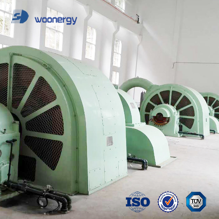100kw-50mw 펠튼 터빈 발전기 스테인리스 강철 주사철 F 단열 공기/유 냉각 6-10kV 등급 전압