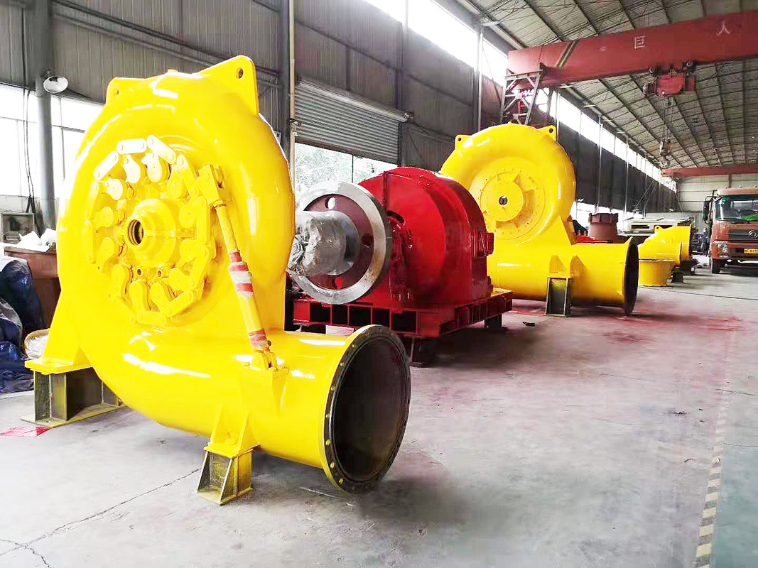 스테인리스 스틸 수직 프랜시스 수력 터빈 발전기 300KW-20MW 등급 전력 50/60HZ 주파수