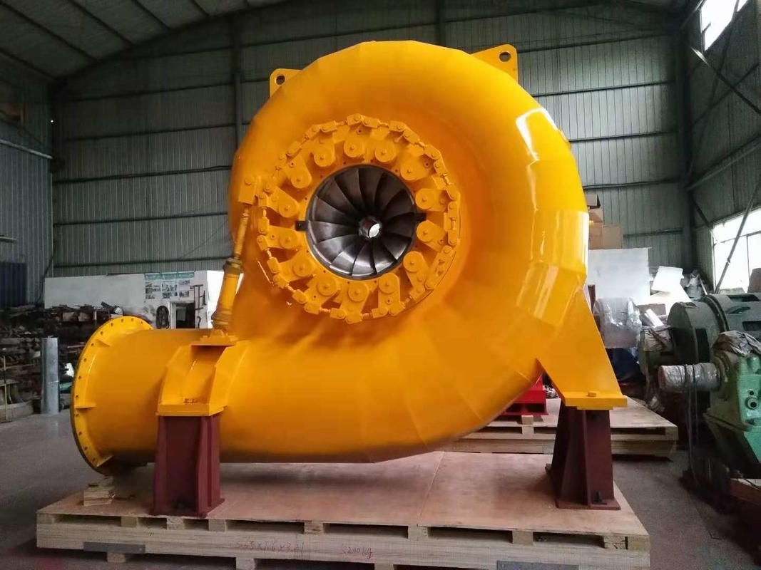 물 터빈 발전기 300KW-20MW 전력 출력 브러시리스 흥분 수직 설치 300-3000rpm 속도