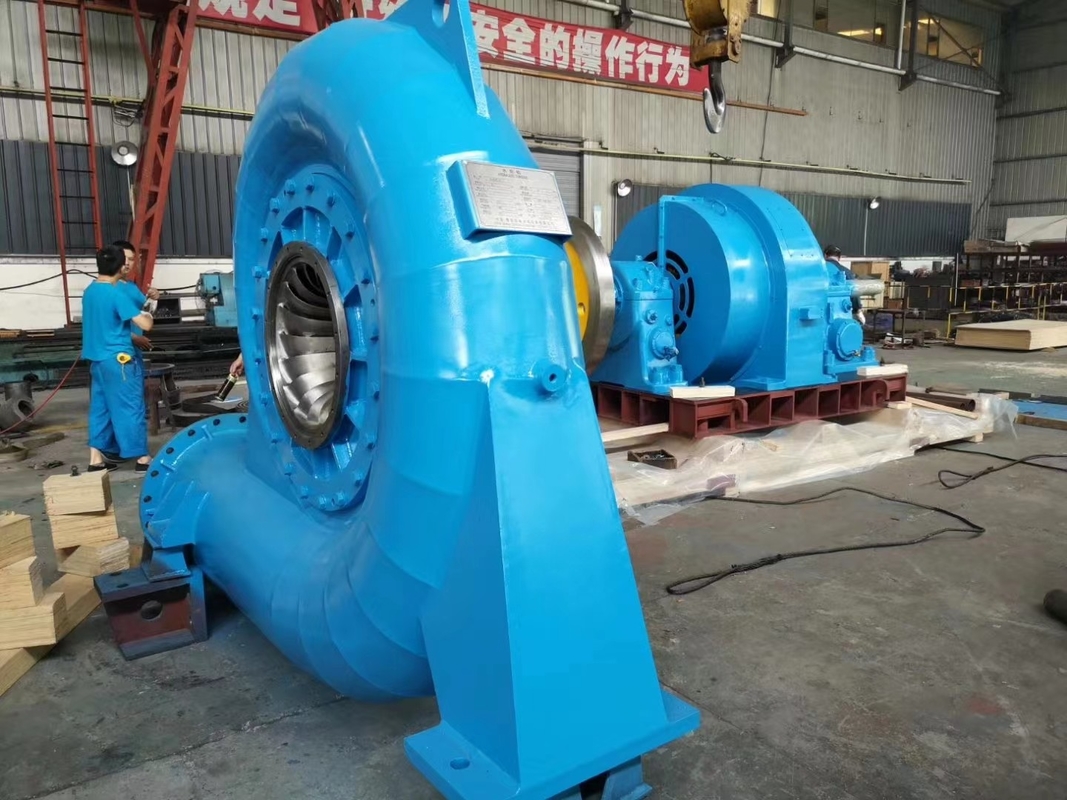 파워 워터 터빈 제너레이터 200kw-20mw 출력 50Hz/60Hz 주파수 브러시리스 흥분 자동 제어
