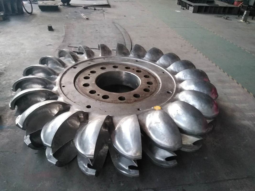 10kV 펠튼 터빈 발전기 60Hz 주파수 鋳鉄/不?? 鋼 건설 공기/유 냉각