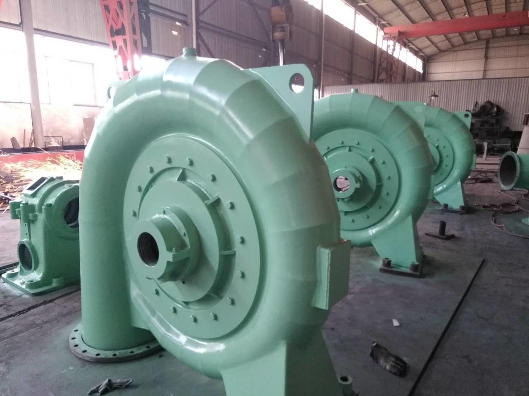 내구성 강철 수력 터빈 발전기 물 머리 450-1000rpm 5m-500m