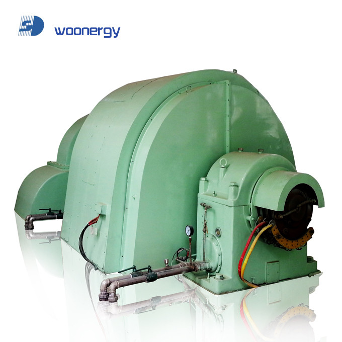 수력 펠튼 터빈 발전기 100kw-50mw IP54 브러시리스/타이리스터 5-50t 무게