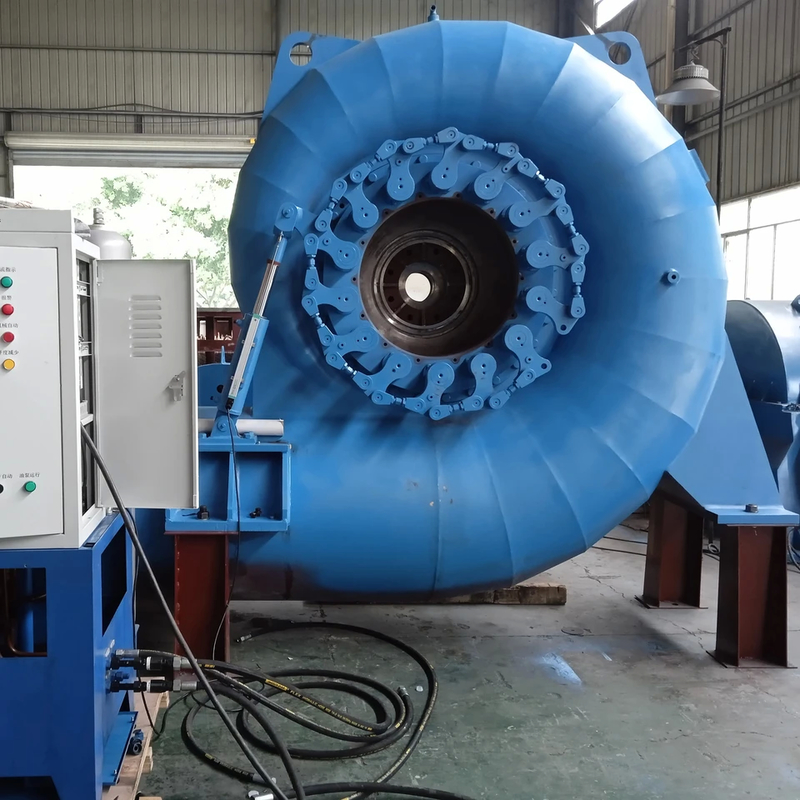 수직 물 터빈 발전기 200kw-20mw 전력 출력 등급 주파수 50Hz/60Hz 사용자 정의 색상 공기/물