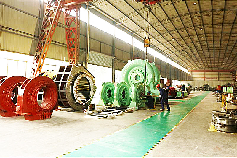 수직 물 터빈 발전기 200kw-20mw 전력 출력 등급 주파수 50Hz/60Hz 사용자 정의 색상 공기/물