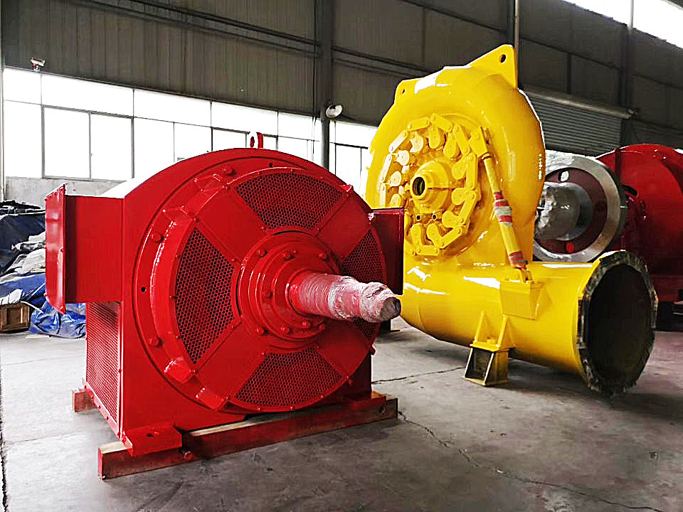 스테인리스 스틸 수직 또는 수평 프랜시스 터빈 발전기 300KW-20MW 등급 전력