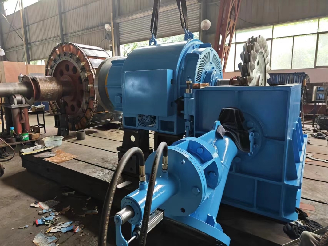 500KW-10MW 수력 터빈 발전기 다양한 물 머리 높이에서 450-1000rpm로 작동