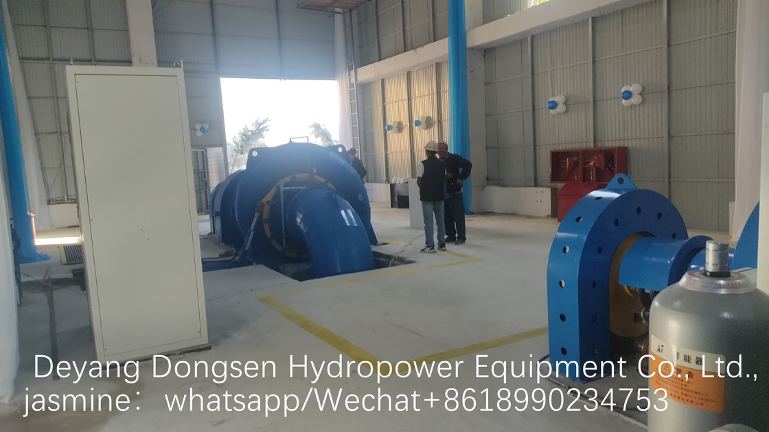 수직 또는 수평 1000kw 프랜시스 물 터빈 발전기 자동 제어
