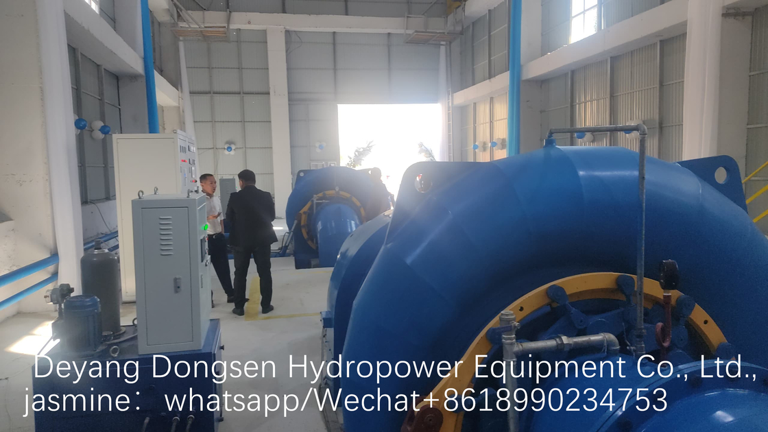 수직 또는 수평 1000kw 프랜시스 물 터빈 발전기 자동 제어