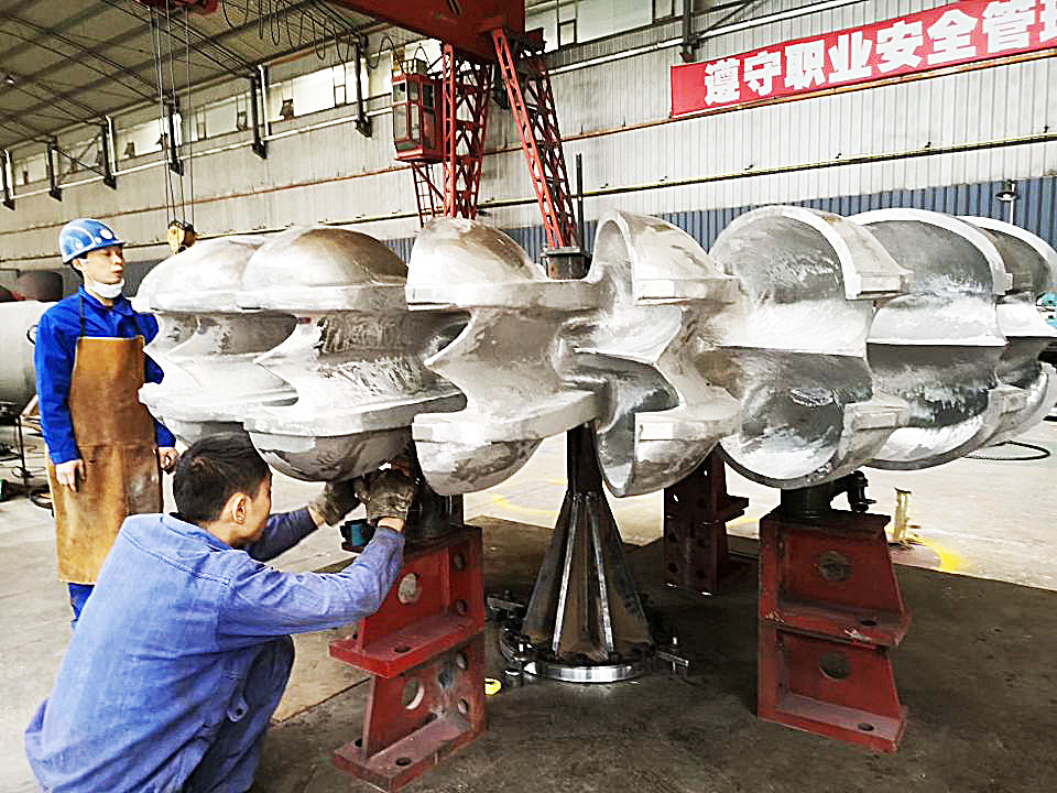 5T-50T 공기유 냉각 및 티리스터 흥분과 함께 맞춤형 펠튼 터빈 발전기