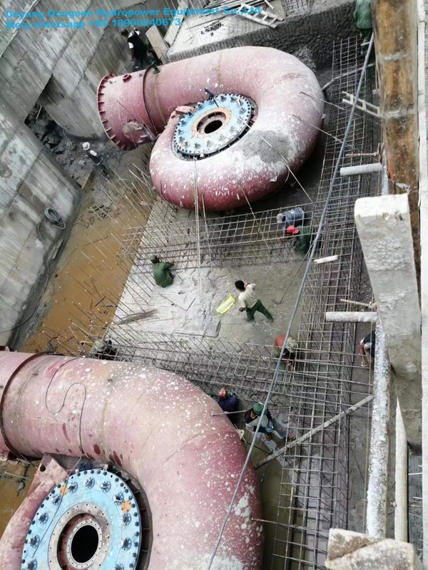 스테인리스 스틸 내구성 수소 터빈 발전기 머리 5m-500m 및 용량 200kw-20mw