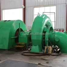PLC 제어 시스템 물 터빈 발전기 1000 KW 전력 출력 에너지 생산을 위한 공기/물 냉각