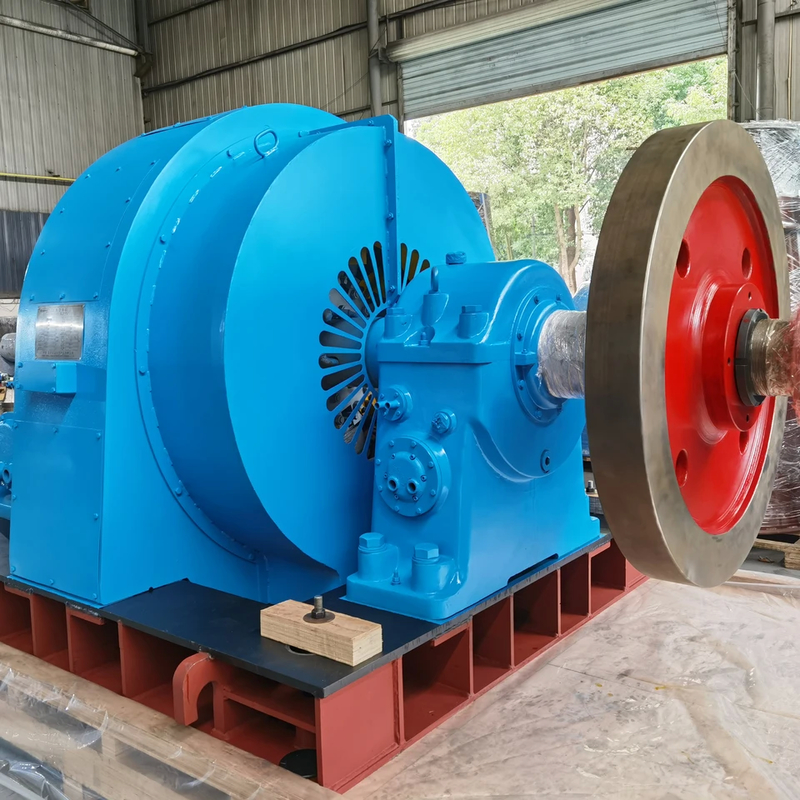 PLC 제어 시스템 물 터빈 발전기 1000 KW 전력 출력 에너지 생산을 위한 공기/물 냉각