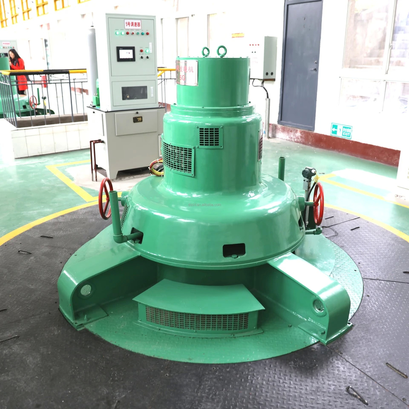 PLC 제어 시스템 물 터빈 발전기 1000 KW 전력 출력 에너지 생산을 위한 공기/물 냉각