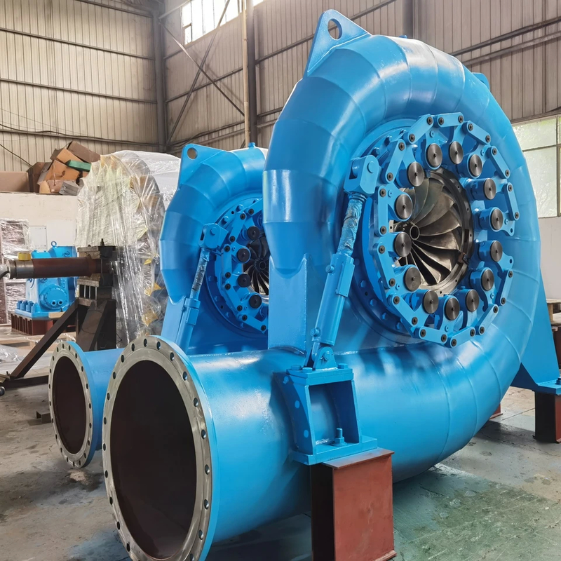 50HZ 주파수 수력 터빈 발전기 88-96% 효율과 300kw-20mw의 높은 용량