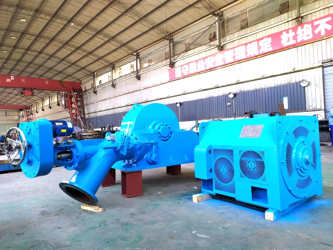 0.5MW~20MW 전력 출력 플튼 터빈 발전기 수평 설치 및 정적 흥분 시스템