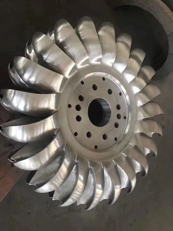 사용자 정의 입구 지름 1-5 미터 수력 터빈 러너 및 등급 로터 속도 100rpm 200rpm 300rpm 500rpm 1000rpm