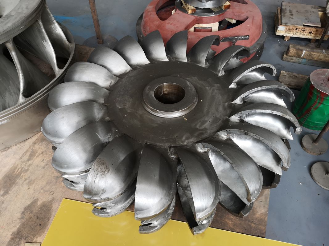사용자 정의 입구 지름 1-5 미터 수력 터빈 러너 및 등급 로터 속도 100rpm 200rpm 300rpm 500rpm 1000rpm