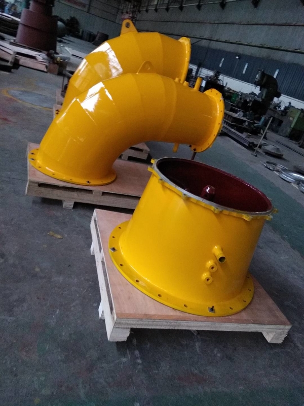 알루미늄 합금 블레이드 수평 또는 수직 레이아웃 100kw-20mw 전력 범위 효율을위한 수력 터빈