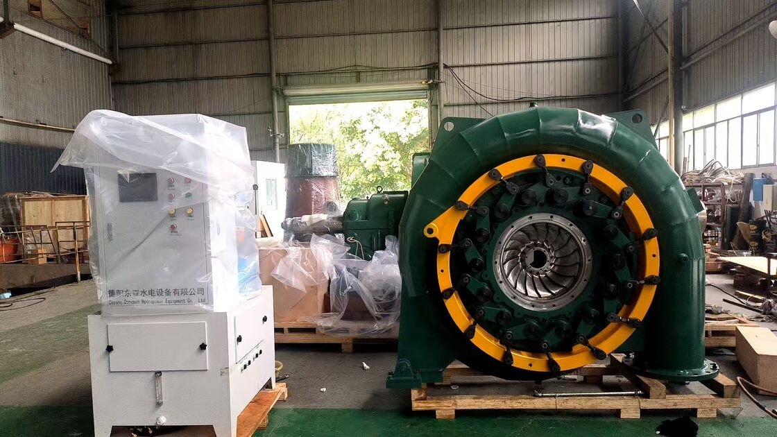 프랜시스 터빈 발전기 300kW ~ 20MW 30 ~ 50 년 수명 및 수력 발전소의 자동 거버너 제어