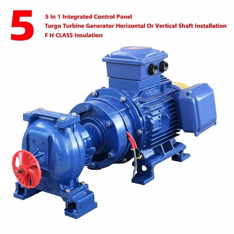 수평 또는 수직 셰프트 설치 및 F F H 클래스 단열을 위한 5 In 1 통합 제어판과 함께 터고 터빈 발전기