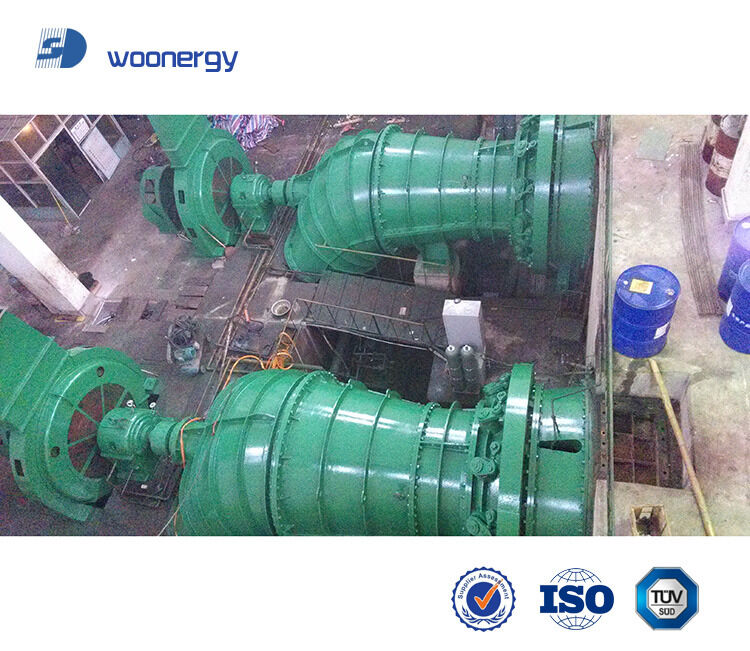 구덩이 설치 유형 및 유량 500-1500 재생 에너지 장비를 갖춘 동기식 발전기 Kaplan 수력 터빈 발전기