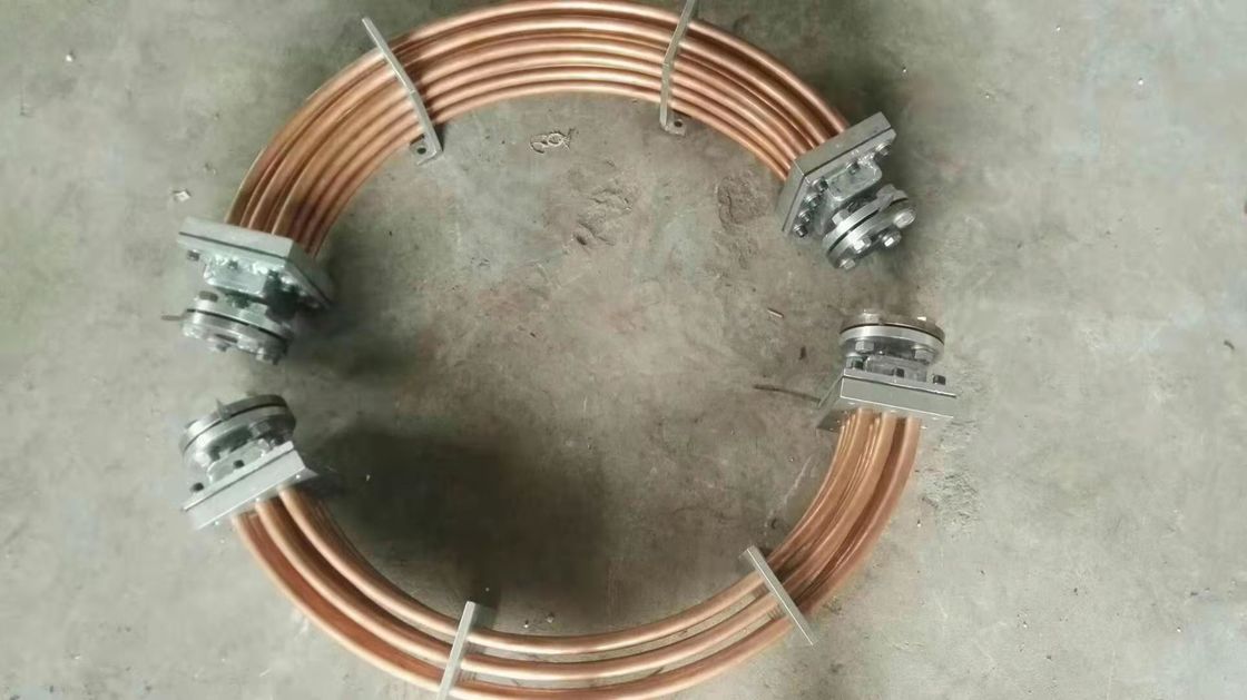 산업용 벽에 장착 된 수압 오일 냉각기 10-50 kg 유체 파이프 작동 온도 범위 0-80 °C 성능
