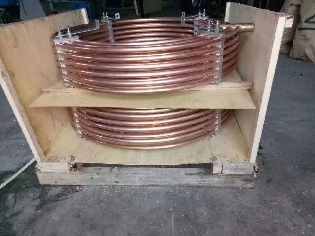 산업용 벽에 장착 된 수압 오일 냉각기 10-50 kg 유체 파이프 작동 온도 범위 0-80 °C 성능