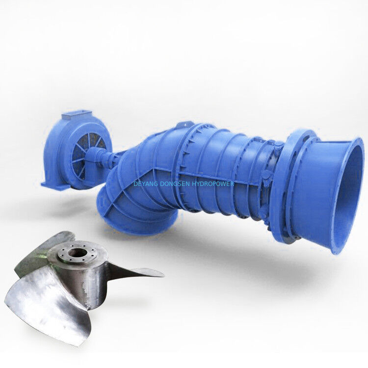 Tubular Hydroelectric Generator 315kW 500rpm Bulb Type Low Head Stainless Steel Runner