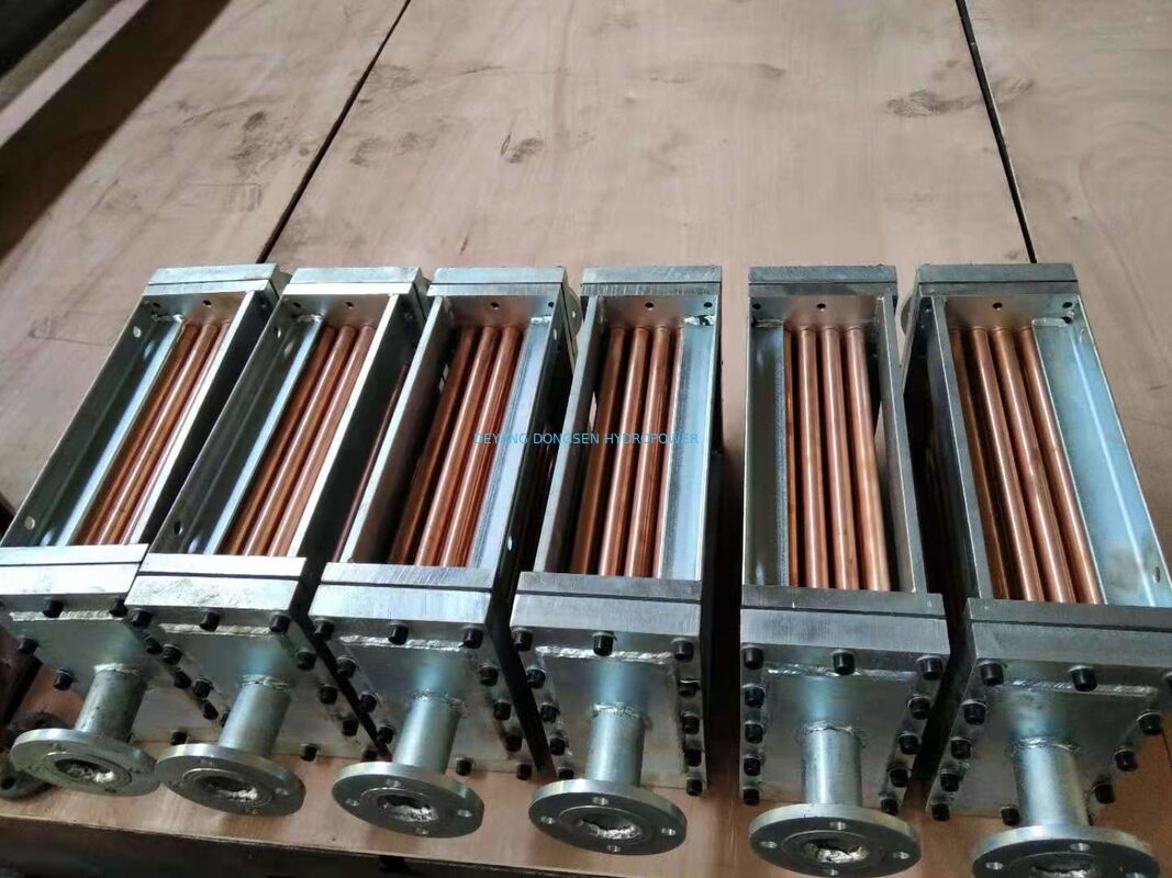 Air Oil Cooler Unit 200kW Turbine Lubricating Oil Cooler Stainless Steel Coil Heat Exchanger