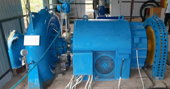 물 머리 5m-500m 철강과 용량 200kw-20mw의 수력 터빈 발전기