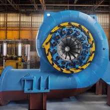 600KW 스테인리스 스틸 러너 프랜시스 자동 제어 모드와 수 터빈 발전기