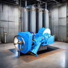 30MW 수직 터고 터빈 발전기 50Hz 주파수 및 500-3000rpm 속도