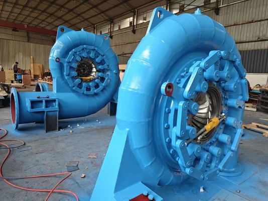 용량 수력 터빈 발전기 450-1000rpm 50Hz/60Hz 주파수 200kW-20MW 출력