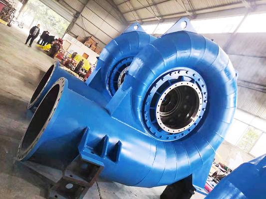 효율성 스테인리스 스틸 수소 터빈 발전기 450-1000rpm 5m-500m 물 머리
