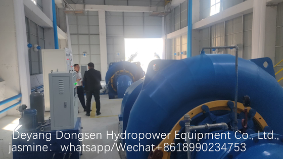 스테인리스 스틸 수직 또는 수평 프랜시스 터빈 발전기 300KW-20MW 등급 전력