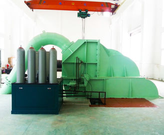Hydro Power Pelton Water Turbine Generator 100kw Long Life Time High Efficiency