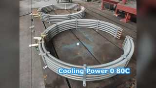 오일 쿨러 0-80C 최대 열 방출 10-100 Kg